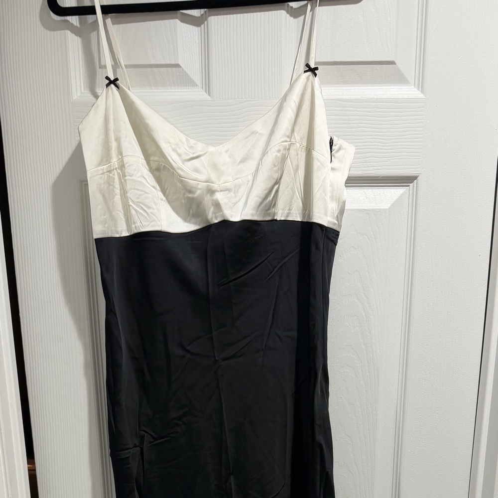 A&F Black and White Spaghetti Strap Dress